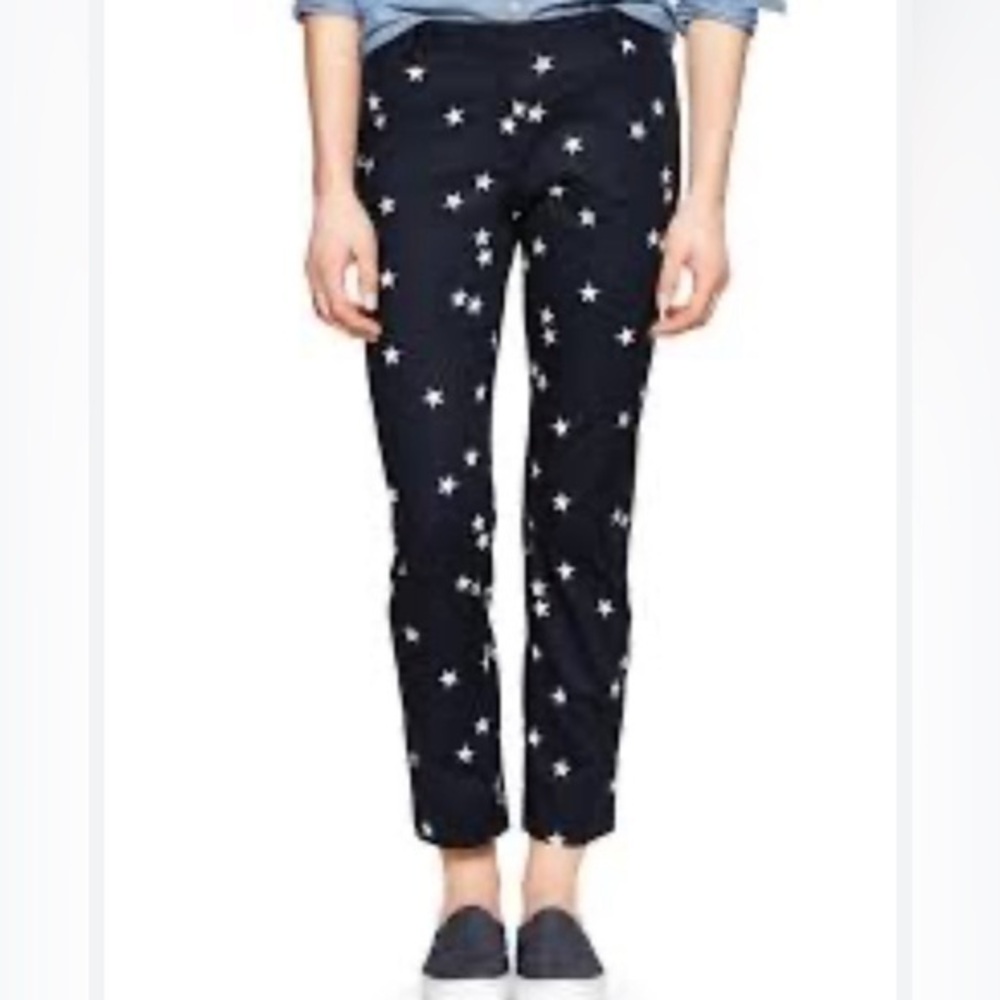 Gap Stars Slim Cropped Print Pants Size 6